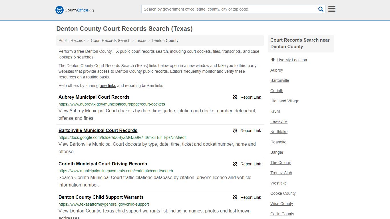 Court Records Search - Denton County, TX (Adoptions, Criminal, Child ...
