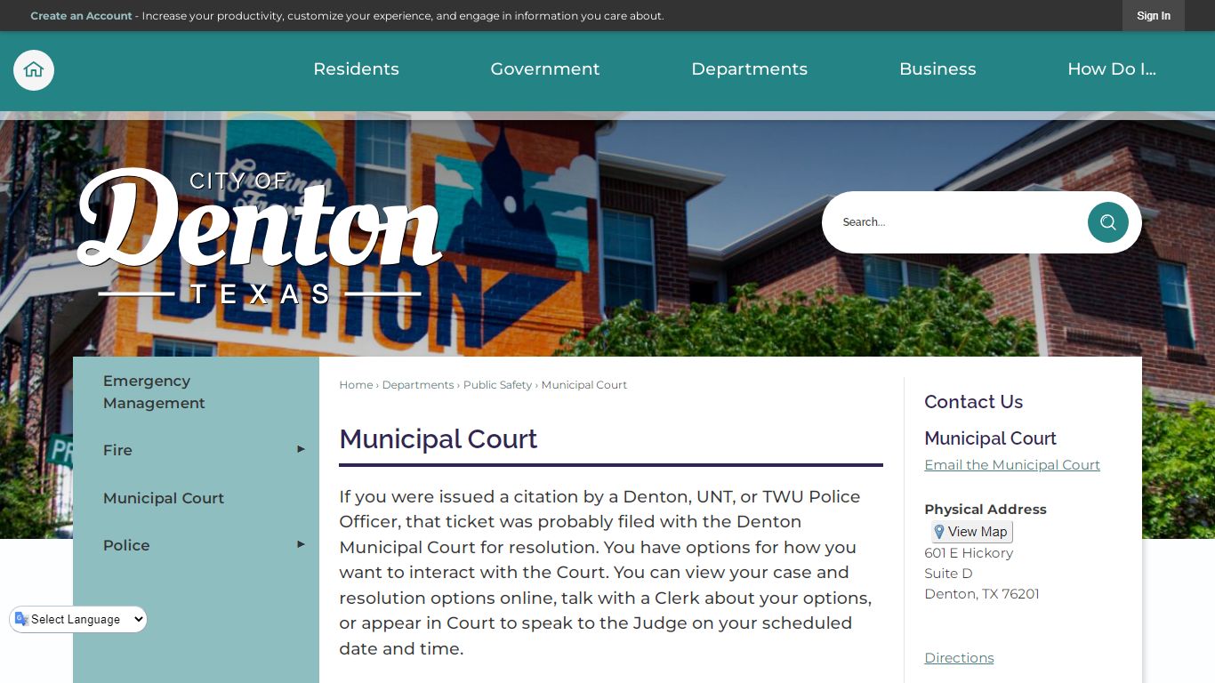 Municipal Court | Denton, TX